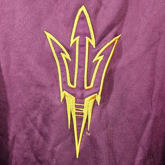 Mens Arizona State Hoodie Sweatshirt Knights Apparel M Maroon Gold Embroidered B - Picture 3 of 10